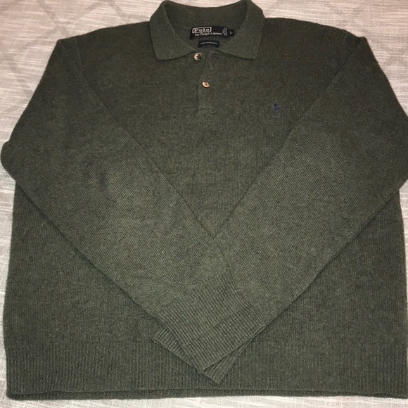 Polo Ralph Lauren Other - 100% lambs wool olive green sweater. Ralph Lauren